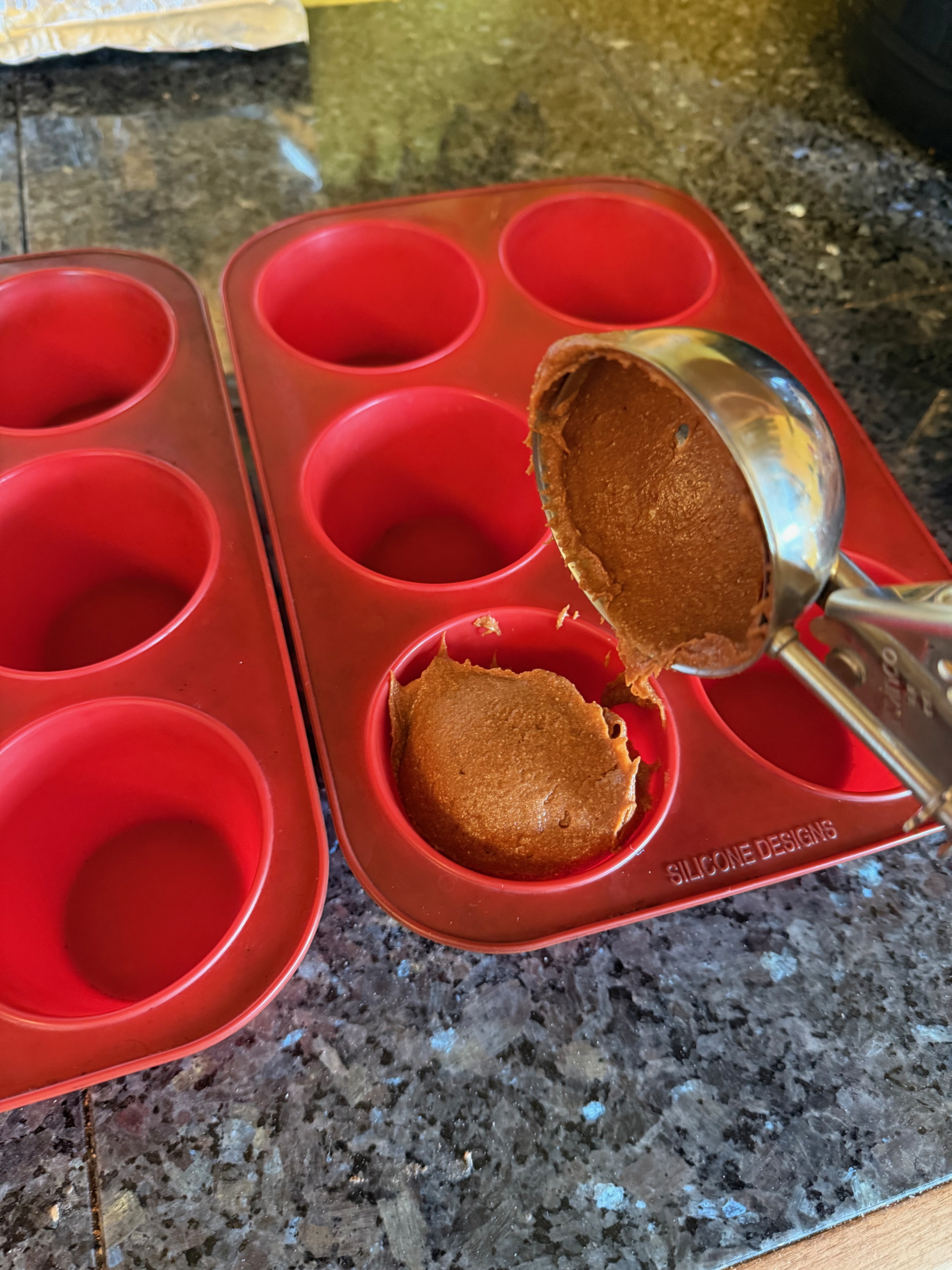 scoop into muffin mold