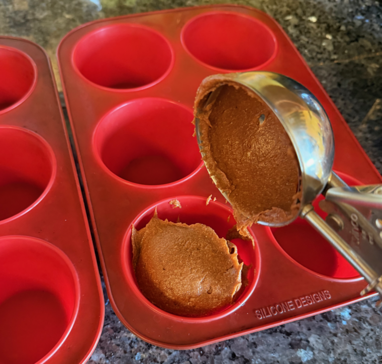 scoop into muffin mold