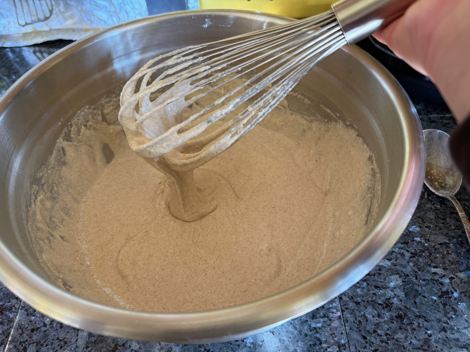 Gluten Free Buckwheat Bread 12.consistency of batter whisked together