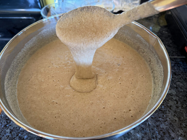 17.waffle batter at least two hours in the fridge yeast activated