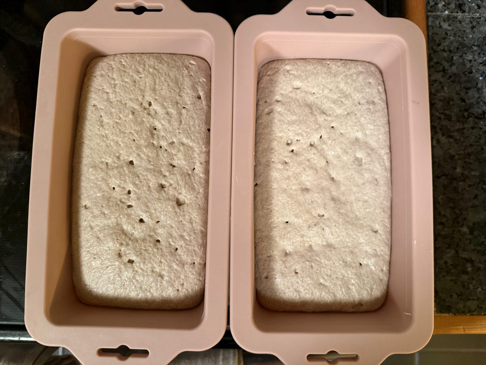 Gluten Free Buckwheat Bread 20.take plastic wrap off of bread pans