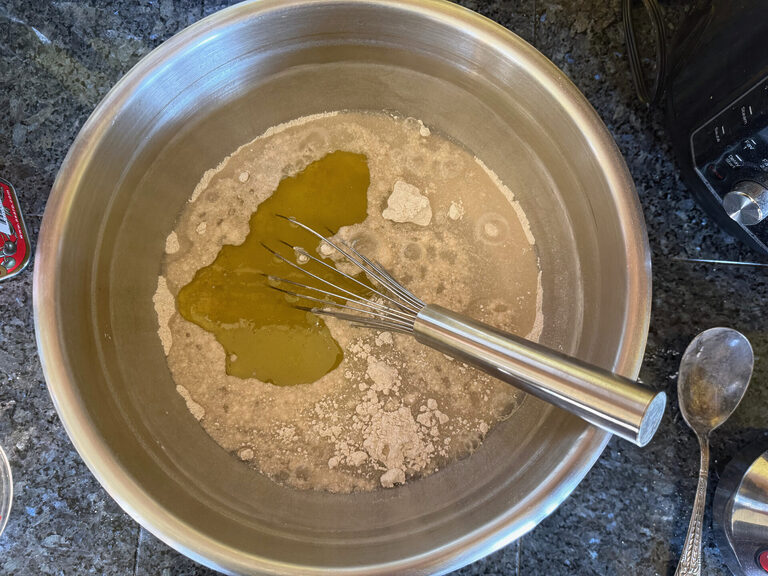 9.add olive oil and cold water 9.add olive oil and cold water