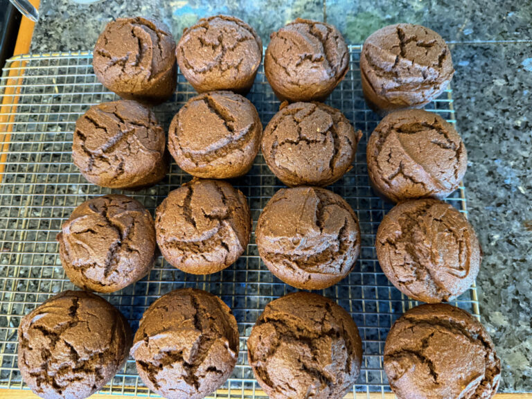 buckwheat chocolate pumpkin muffins cooling down buckwheat chocolate pumpkin muffins cooling down