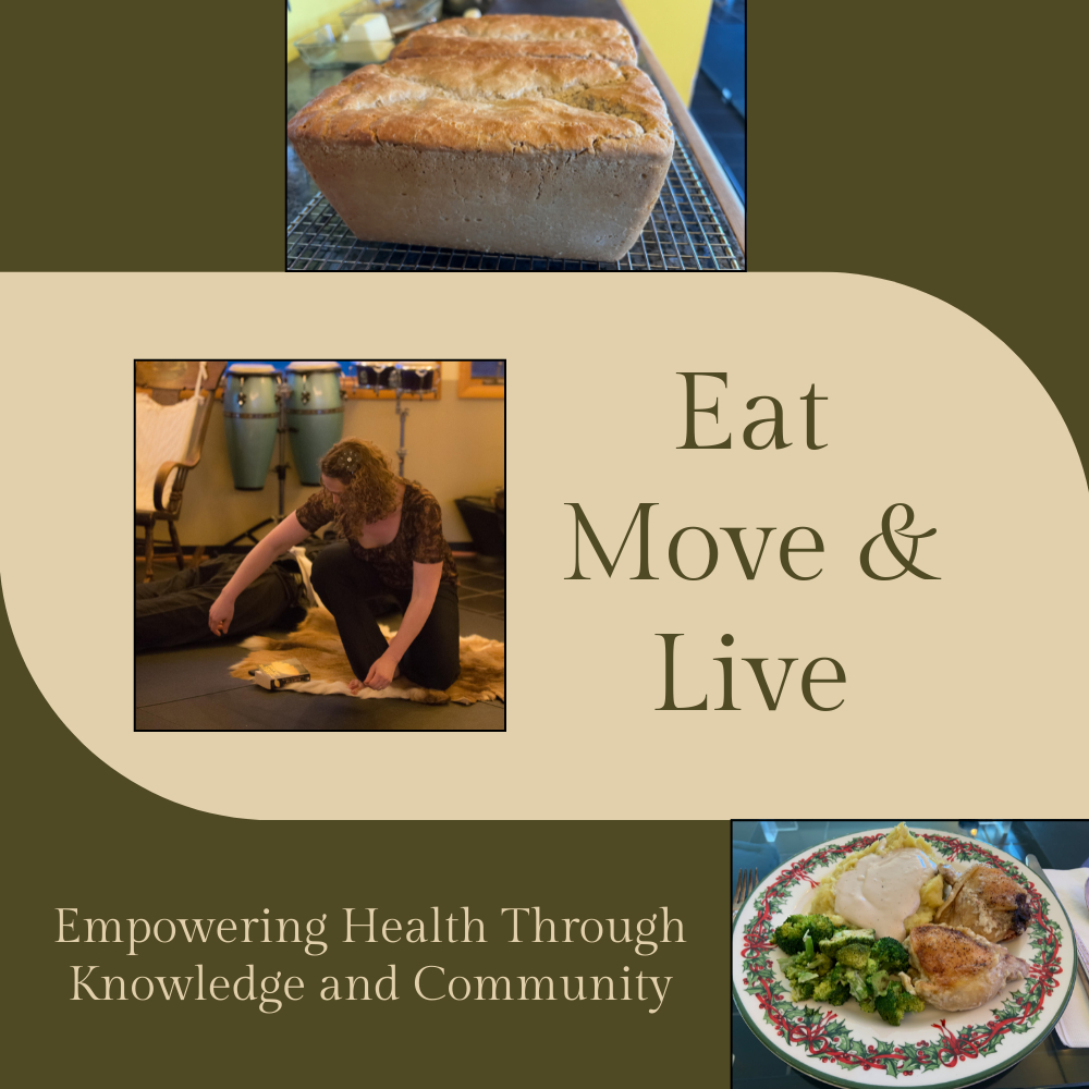 eat move and live logo green