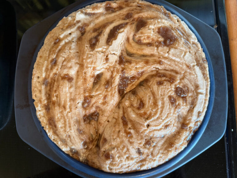 Risen until doubled Buckwheat Cinnamon Roll Bread