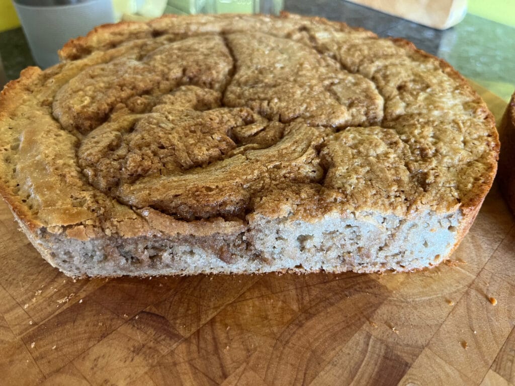 13.Cooled buckwheat cinnamon roll bread. Time to eat!