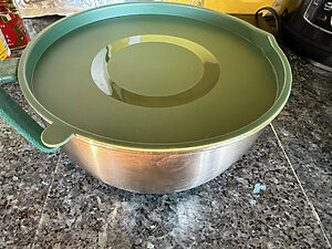 Stainless steel bowl with lid