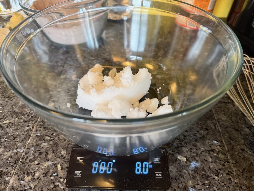 Buckwheat Chocolate Pumpkin Muffins 12 weigh coconut oil into bowl