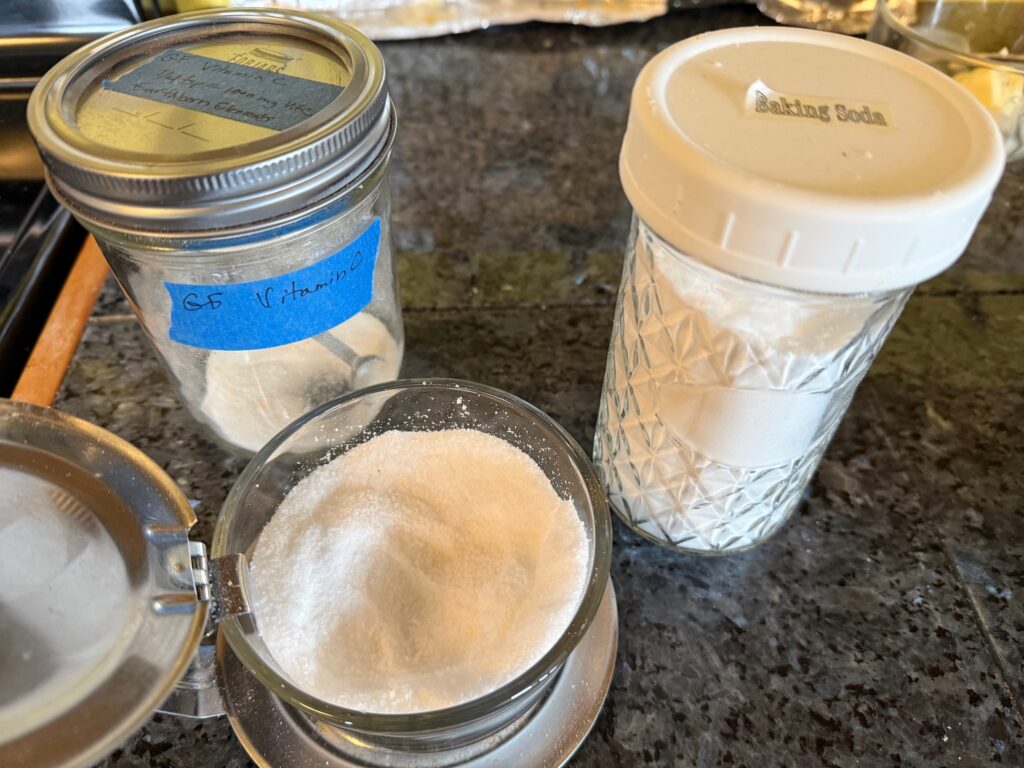 Buckwheat Chocolate Pumpkin Muffins 6 baking soda, salt and vitamin c powder